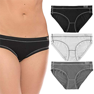 High Sierra 3 Pack Performance Women’s Bikini Briefs Underwear Athletic Nylon Ladies Panties